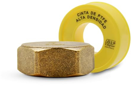 DOJA Barcelona | Blindstopfen | Innengewinde | 2'' Achtkant-Verschlusskappe | Messing | Stopfen für Spülbecken, Heizkörper, Wasser- und Gasabflussrohre, Wasserhahn Gartenhahn, Rohre, Siphon ...