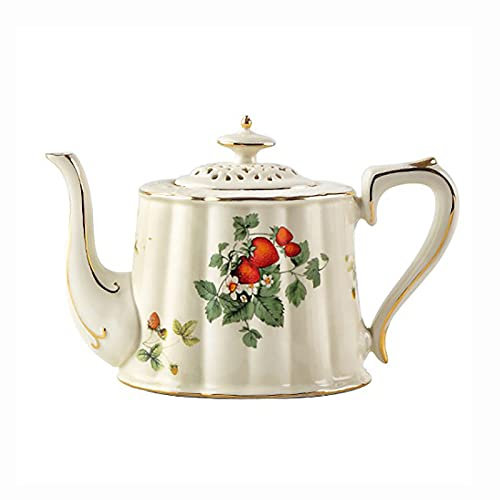 Porzellan-Teeservice, Teekanne, Keramik, Blumen-Teekanne, Kaffeekanne, Wasserkanne, Porzellan für die Küche zu Hause, 850 ml, A (A) (A) Decoration