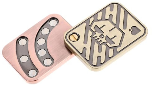 TOYANDONA Magnetisches Spielzeug 4 Stück Münze Schieben Zappelspielzeug Für Mit Für Männer Für Für Männer Slider Für Männer Magnet Karte Schieben Metall Büro