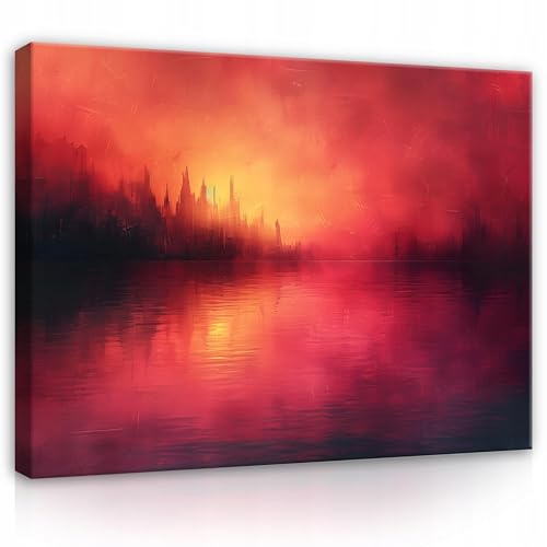 WallArena Leinwand Bilder 120x80 cm | Abstrakt, Leinwandbilder, Bild auf leinwand, Format: 120x80 cm (BxH) - einteilig auf Canvas Leinwand. Das Leinwand