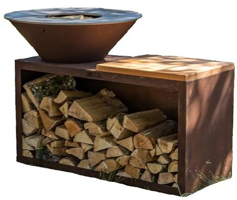 Grill'Chic - Braciere Le Traditionnel 80x90 in corten