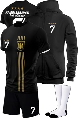 IIIII20Fo7IIIII Fussball Deutschland Trikot Em 2024 Kinder mit eigenem Namen personalisiert - Jungen National Fußball Kind Trikots - Jungs Fanartikel deutsche Nationalmannschaft