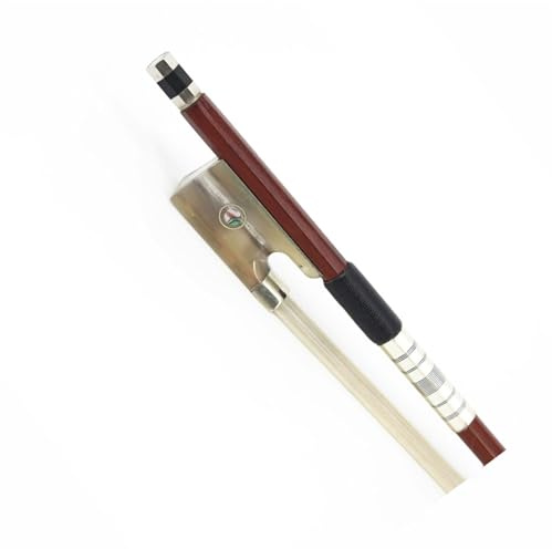 Geigenbogen Horn Grün Sandelholz Violine Bogen Reine Schachtelhalm Silber 4/4 3/4 1/2 1/4 1/8(1/8)