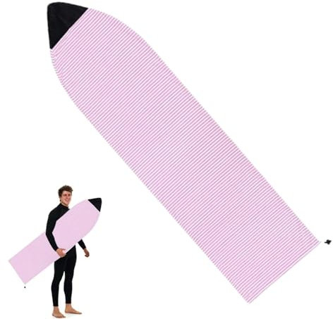 Generisch Board Bag Surfbrett - Leichte Surfboard-Sockenabdeckung | Light Knit Surf Board Bag Schutzhülle für Shortboard, Longboard, Standup Paddleboard, Pink