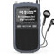 Greadio Radio portátil DAB Plus pequeña, radio FM con batería recargable de 1000 mAh, 80 emisores preestablecidos, auriculares, pantalla LCD, despertador, reloj, temporizador de tiempo de sueño, radio