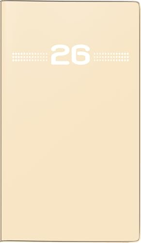 rido/idé fickkalender mod. Miniplanerare d 15 2026 | A6, plast, sand
