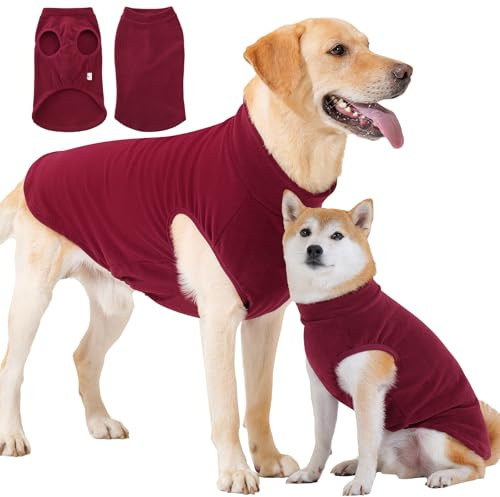 HEYWEAN Pull en Polaire pour Chien - Manteau d'hiver pour Chiens - Chaud - Extensible - Pyjama pour Chien - Vêtement Doux pour Chiens de Petite et Moyenne Taille