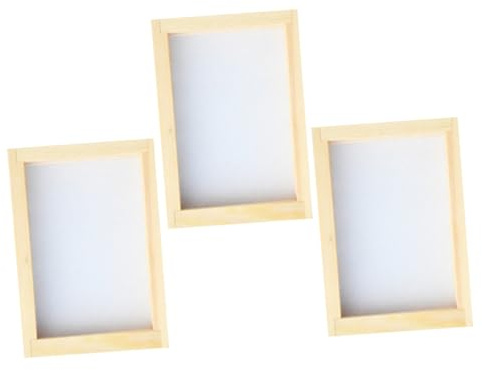 GALPADA 3stücke Papierschöpfen Rahmen Mit Holzrahmen Und Siebdruckset Für Bastelarbeiten Und Handarbeitsprojekte Geeignet Für Papierherstellung Und DIY-projekte