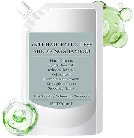 Mwqpgyh Champú Voluminizante - Champú Fortalecedor Y Volumen,Solución de Limpieza con Espuma 300ml Natural - Para Adolescentes Adultos Mayores Mujeres Hombres Hogar