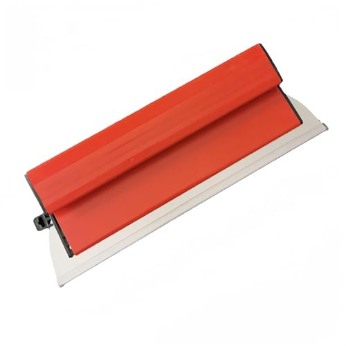Flächenspachtel 60cm Spachtel Werkzeug - Edelstahlklinge Flächenspachtel Set Profi Edelstahl Glättspachtel Trockenbau Federspachtel Set für Wand Dekoration Wandspachtel