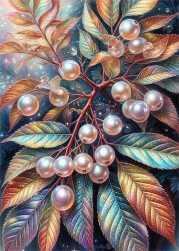 Puzzle 90 Teile für Erwachsene, Perlen-Fruchtblätter 25x20cm Puzzle Erwachsene 90 Teile Lernspiel Herausforderung Spielzeug, Geschicklichkeitsspiel für die ganze Familie