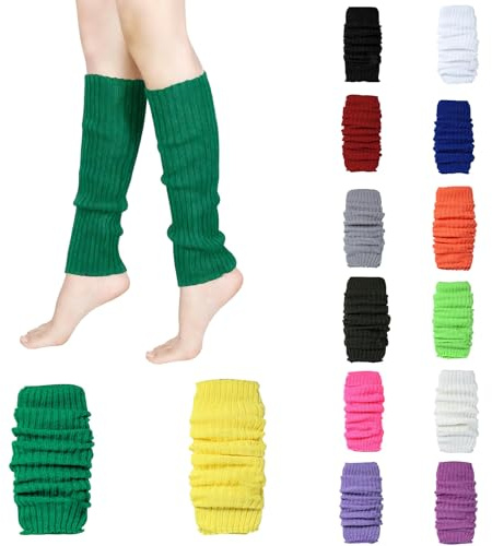 Generisch Stulpen Mädchen Damen Beinwärmer Leg Warmers Damen Beinstulpen Knie Hoch Stulpen Gestrickte Leg Warmers Warme Winter Beinstulpen Frauen Warm Bequem Beinwärmer Für Winterwärmer Grün