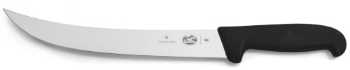 Victorinox Fibrox 10-Inch Curved Breaking Knife - Dishwasher Safe and Ergonomic Handle, Black