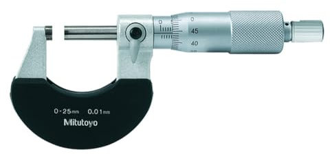 MITUTOYO 102-301 Bügelmessschraube Werkszertifikat DIN 863/1 Messbereich 0-25 mm