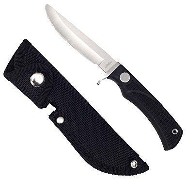 Haller Unisex – Erwachsene Messer Kindermesser schwarzer Gummigriff, one Size