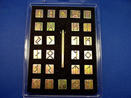 Tandy Leather Factory Runic/Celtic Alphabet Stamp Set 3/4 (with Stamping Handle) by