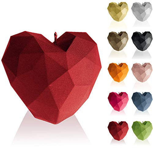 Candellana Candles Candellana-Heart Poly Kerze rot
