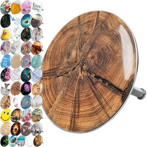 Sanilo Badewannenstöpsel, viele schöne Stöpsel für die Badewanne zur Auswahl, universal mit Motiv (Old Tree)
