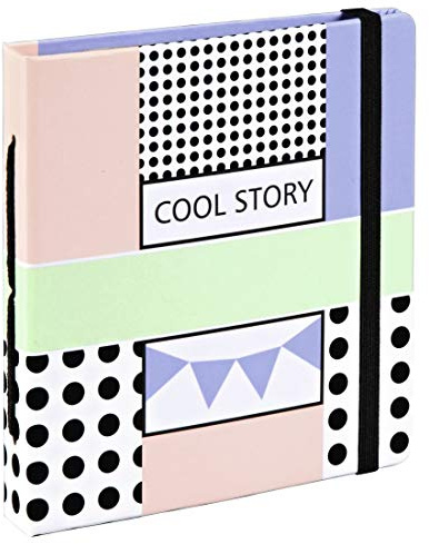 Hama Polaroid Fotoalbum für Instax Mini (Einsteckalbum für 28 Sofortbilder, Album zum selbstgestalten) Pastell