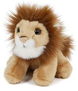 Trigon Stofftier Löwe, braun, 13 cm Kuscheltier Plüschtier, Wildtier Zootier Raubkatze