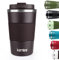KETIEE Kaffeebecher to go,380ml Thermobecher Kaffee-to-go,Kaffeebecher Thermo,Doppelwandig Reisebecher Travel Mug,Vakuum Isolierbecher mit auslaufsicherem Deckel für Kaffee und Tee,Braun