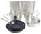 Babish 12 pezzi professionale multi-materiale in acciaio inox, acciaio al carbonio e set di pentole in alluminio con teglie