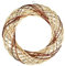 Vostok Range Woven Twig Rattan Wreath x 40cm - Natural Colours - Christmas Craft