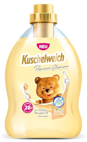 Kuschelweich Weichspüler Premium Glamour mit Mandel-Öl, besonderer Kuschelweich-Duft, 750 ml