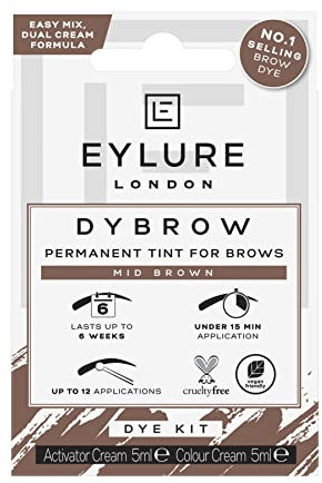 Eylure Dybrow Dye Kit - Mid Brown