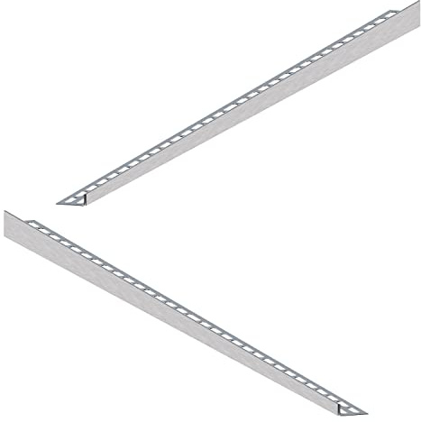 Aquabad Edelstahl Gefälleprofil Clive für begehbare Dusche 120cm, 1x paar (links und rechts), Kantenhöhe 14mm