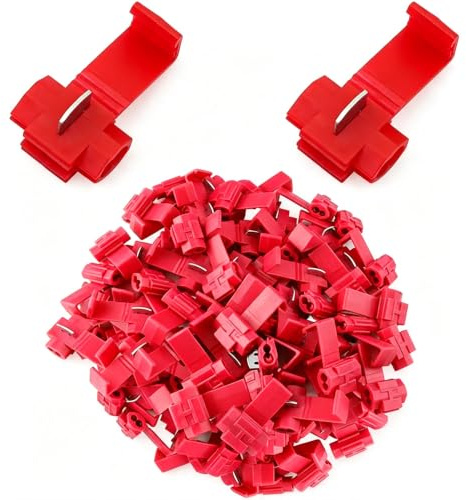 100 PCS Lock Wire Connectors Blue Quick Splice Connector 10A Rated Current | Insulated Electric Wire Connectors for Cable 14-18 AWG (0.75-2.5 mm²) | Ideal for Car, Boat, Home & Workshop Wiring