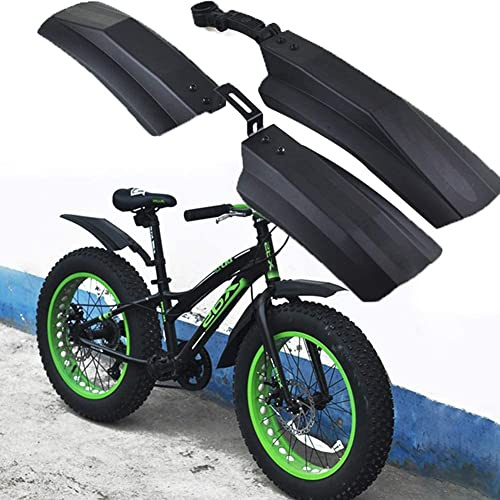 NOYOTA Fahrrad-Schutzblech, Kotflügel-Set, 20 Zoll 26 Zoll Elektro-Faltrad-Schutzblech Schnee-Fahrrad-Kotflügel Fat Bike Fender MTB Fahrrad Radfahren Fender Teile