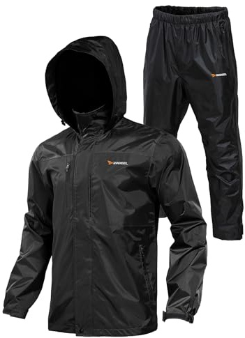 Rodeel Waterproof Fishing Rain Suit for Men (Rain Gear Jacket & Trouser Suit)