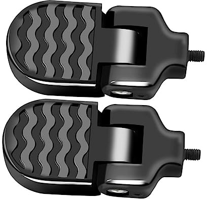 SUPVOX Foldable Mountain Bike Rear Foot Rest Pedals Non-Slip Aluminum Bike Rear Foot Pegs for Kids Seat Easy to Install Bicycle Accessories