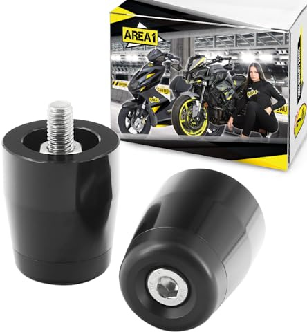 Area1 Lenkerendengewichte/Vibationsdämpfer kompatibel mit Kawasaki Versys, Ninja, Z125 Z400 Z500 Z650 Z800 Z900 Z1000 ER6N ER6F ER5 ZX4RR ZX6R ZX7RR ZX9R ZX10R ZX12R KLX KX KDX KMX Vulcan VN