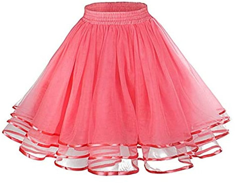 Jupe en tulle pour femme avec volants, jupe tutu mini, jupe petticoat, robe de danse extensible, jupe tutu pour adultes, jupe de ballet pour fête, danse de bal, carnaval, costume, jupe en tulle rose