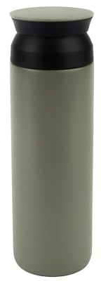 Emartbuy Travel Mug Flask Wiederverwendbare Kaffeetassen 500ml Thermoisolierte Vakuumisolierung Edelstahlflasche für heiße kalte Getränke - Matt Khaki