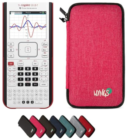 TI-Nspire CX II-T inkl. WYNGS Schutztasche Pink - Grafikrechner - Basic Set