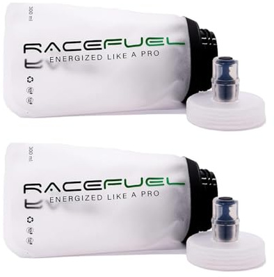 RACEFUEL Faltbare Trinkflasche, Soft Flask 300ml, perfekt zum Transport von RACEFUEL Energy Gel zum Laufen, Marathon, Triathlon und Radfahren, BPA-Frei (2)