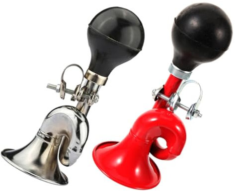KOMBIUDA 2stücke Fahrradhupe Air Squeeze Horn Farbige Bikes Horn Fahrradgriff Kleine Squeeze Bike