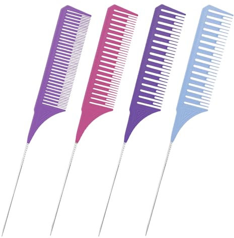 4 Piezas De Peine De Tinte Para El Cabello, Estilo De Cabello Que Hace Accesorios, Peine Resistente Al Calor, Herramientas De Peluquería, Herramientas De Barbero.