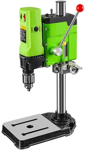 Mini trapano elettrico da banco per lavori di precisione, 6 velocità regolabili, ideale per progetti fai da te, creazione di gioielli e lavorazione del legno