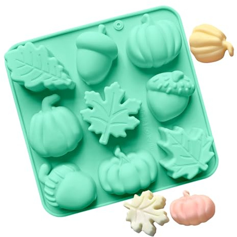 usefulbeauty Stampo in silicone per cottura | 9 per muffin in silicone per cupcake, da forno per lavori fai da te, decorazioni autunnali, caramelle, e artigianato, torte