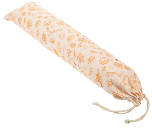 DEARMAMY Reusable Cotton Bread Bags with Drawstring Closure, Shaped for Loaves and Long Artisan Breads, Keeps Pastry and Sourdough Fresh for Daily Needs and Baking Enthusiasts
