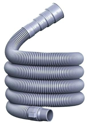 Kit de tuyau de vidange universel for lave-linge et lave-vaisselle, 3 m/4 m/5 m, avec bouchon fixe et rallonge épaisse(3M)