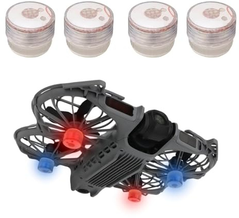 Drone LED Night Flight for DJI Neo 2, Night Flying Signal Drone Strobe Light Warning Light LED Flash Lights for DJI Neo 2 Accessory (4 PCS)