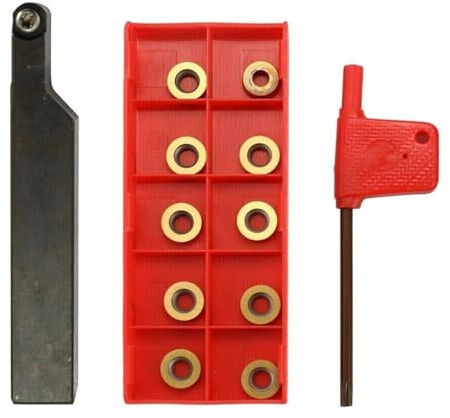 Portautensili Per Tornio Per Utensili Da Taglio In Metallo SRAPR1616H10 + 10 RPMT10T3MO Inserti Metallici Supporto Esterno Ricambio Rotondo