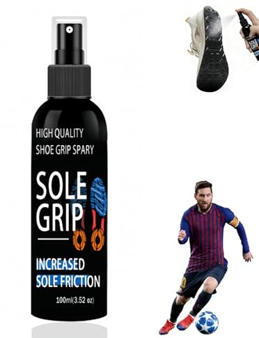 Grip Spray for Sports Shoes, Shoes Grip Spray, Anti Slip Sole Spray & Traction Booster, Shoe Protector Spray, Enhanced Grip for Sneakers, Sole Protector & Shoe Grips Anti Slip Solution, 100ml