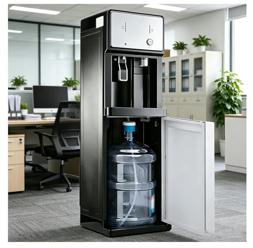 Dosificador Agua Garrafas 5,Maquina De Agua Fria Y Caliente Carga Inferior,Enfriador De Agua Acero Inoxidable,Fuente De Agua De Pie para Guarderías Y Gimnasios