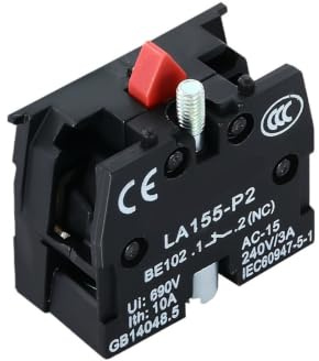 Pulsante di arresto emergenza 220V Interruttore rotazione Bloccaggio XB2-BS542 BS442 BS642 BS142 10A Avviamento a chiave for quadro elettrico 22MM(NC Base)